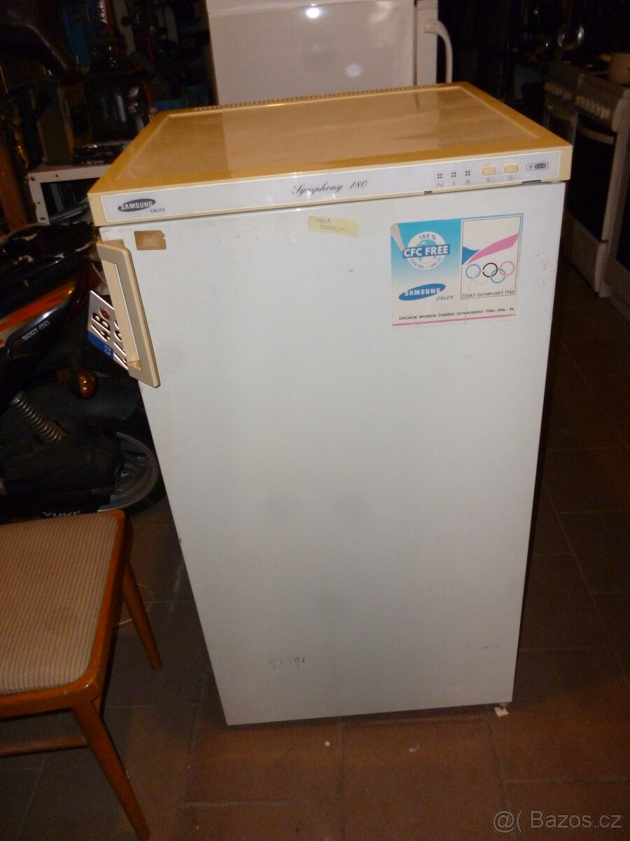šuplíkový mrazák samsung symphony, obsah -180 l za 2500kč