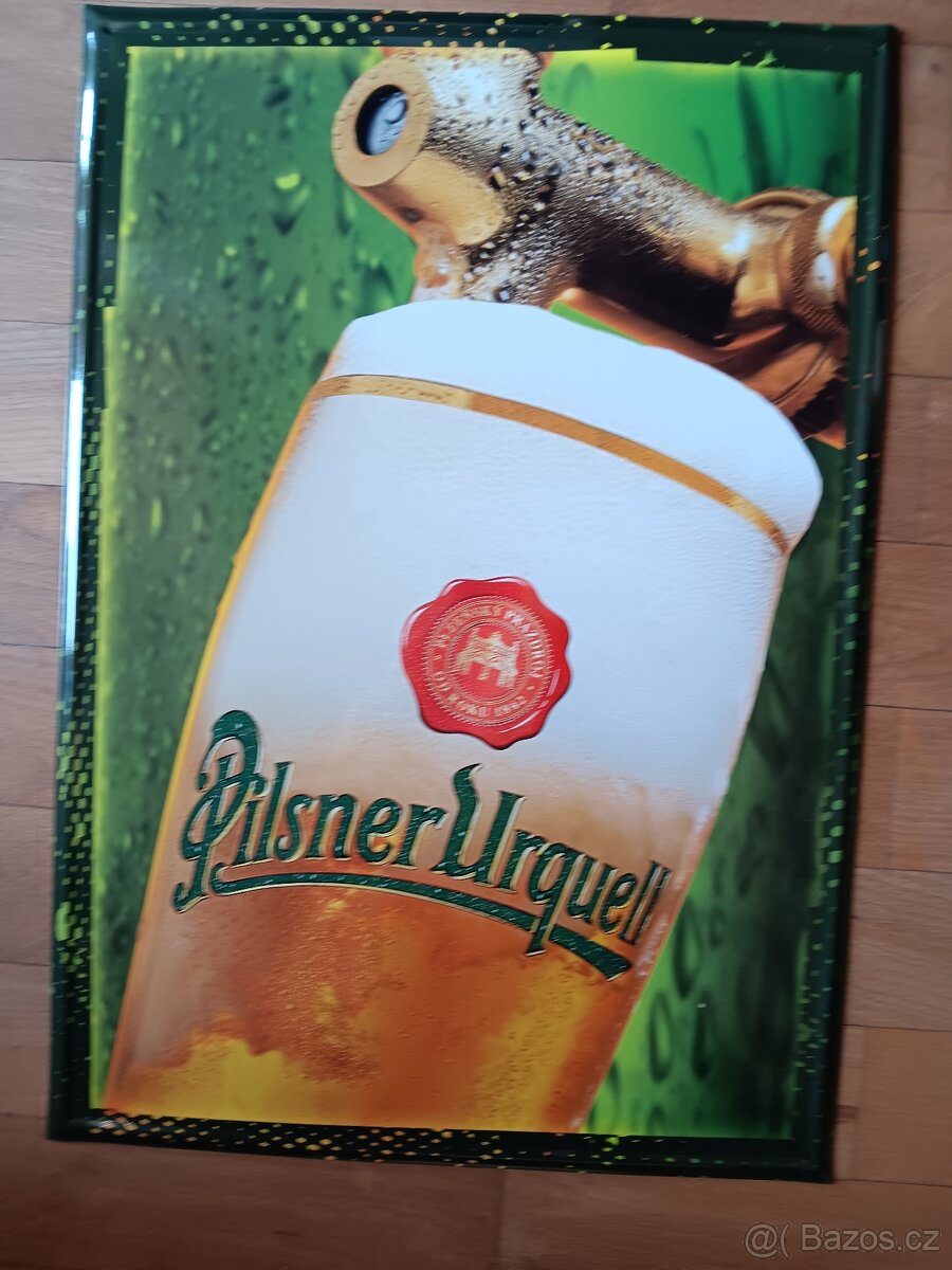 Pilsner plechova cedule