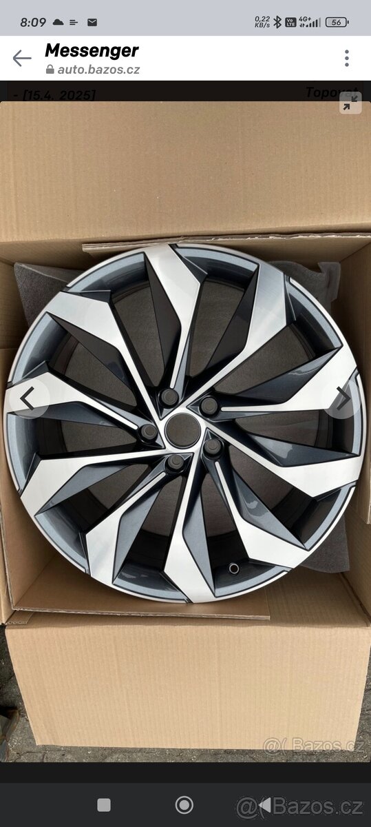 Nové alu kola Škoda Fornax r20