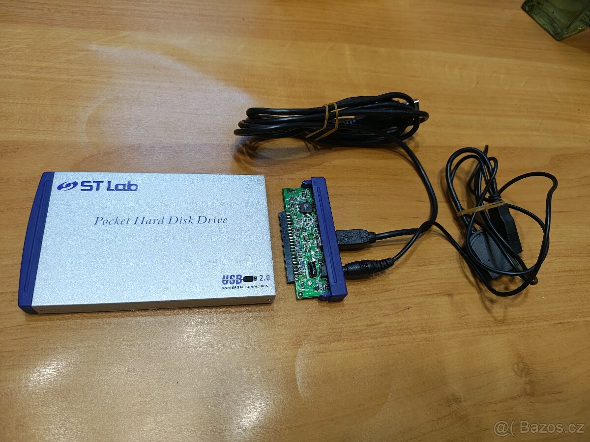 Retro externí box pro 2,5“ ide disky