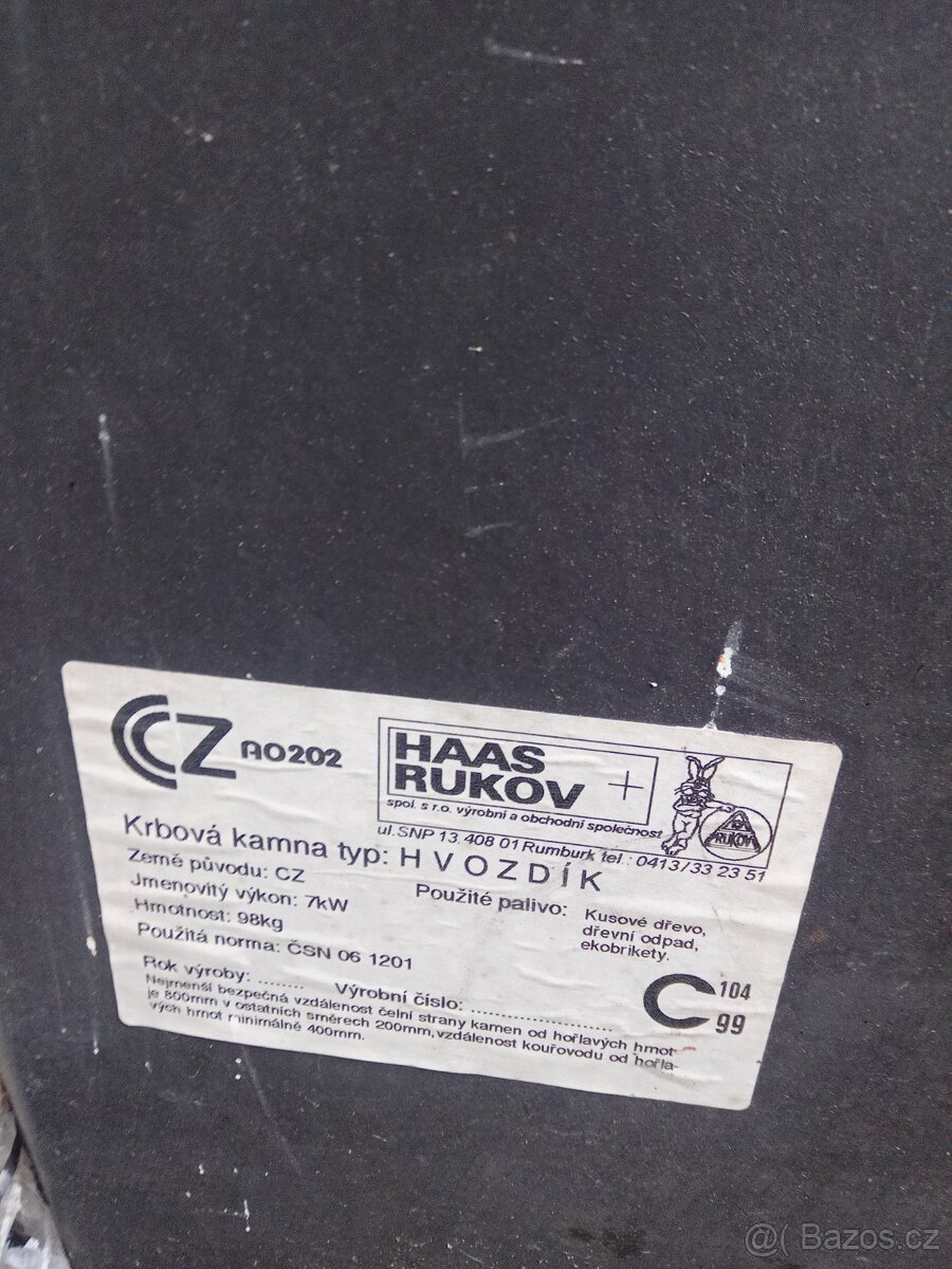 Krbová kamna Haas a sohn
