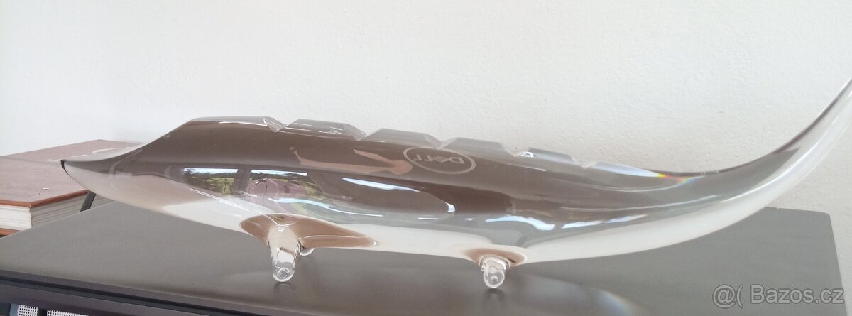 skleněný jeseter 36cm