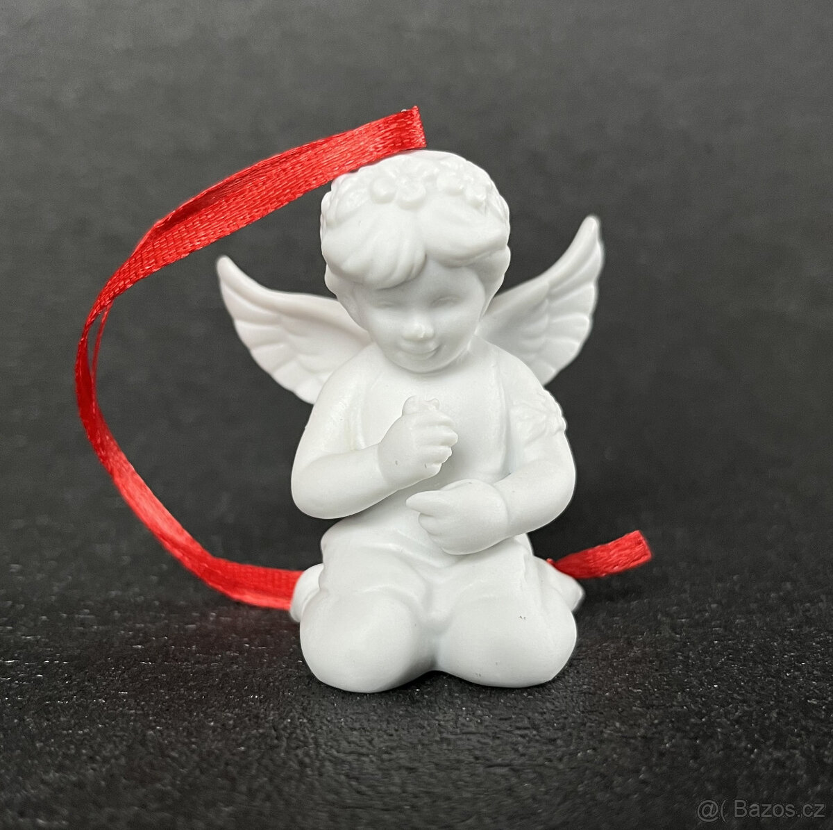 Rosenthal Soška, dekorace Anděl s květinou 5.5 cm