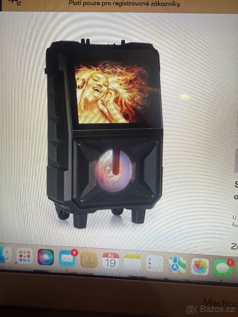 Přenosný reproduktor karaoke auna