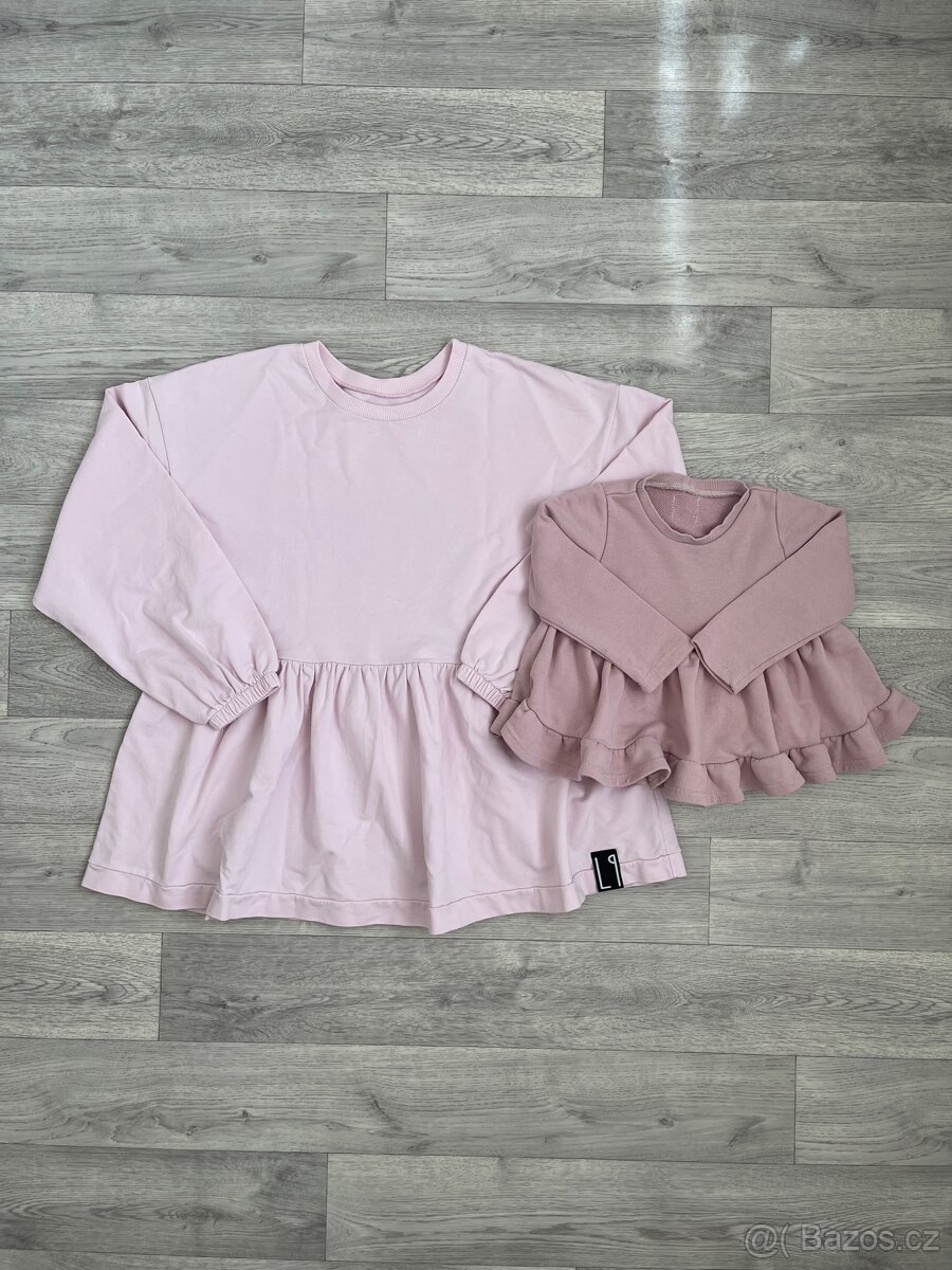 LITTLE PEOPLE | oversized volánová mikina mikinošaty