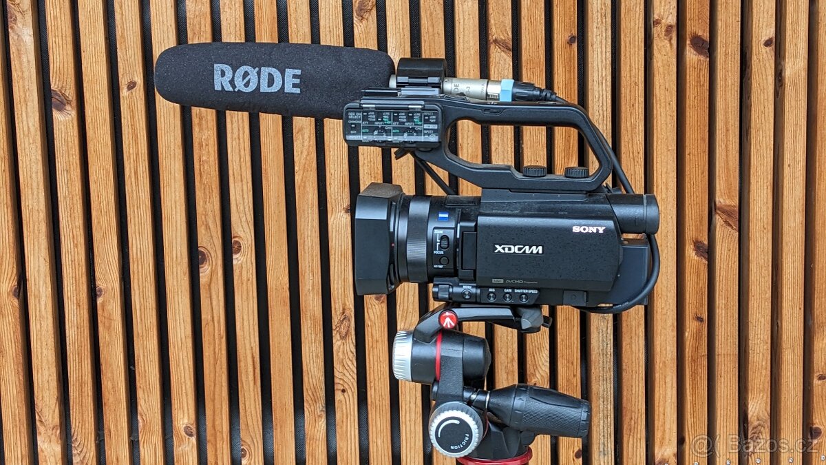 SONY PXW-X70, statív, Manfrotto MHXPRO-3W, RODE NTG3