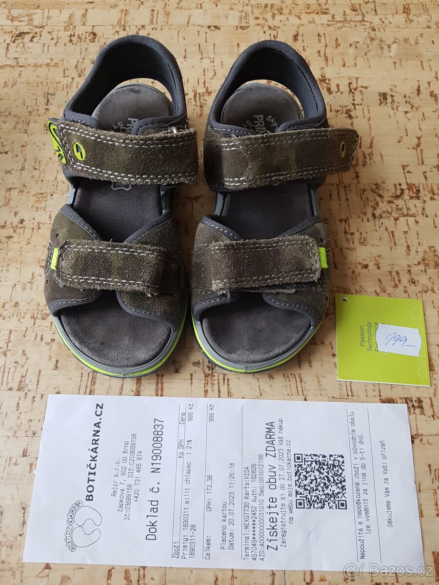 Kožené sandály PRIMIGI vel. 28 + další zdarma