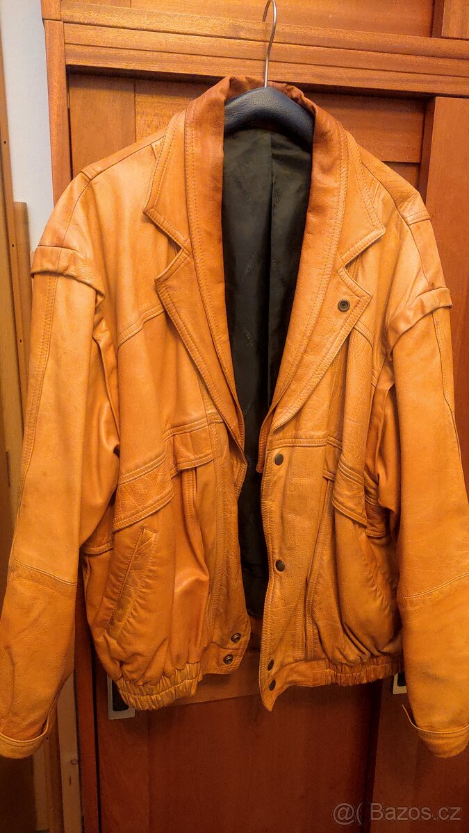 Kožená bunda Camel