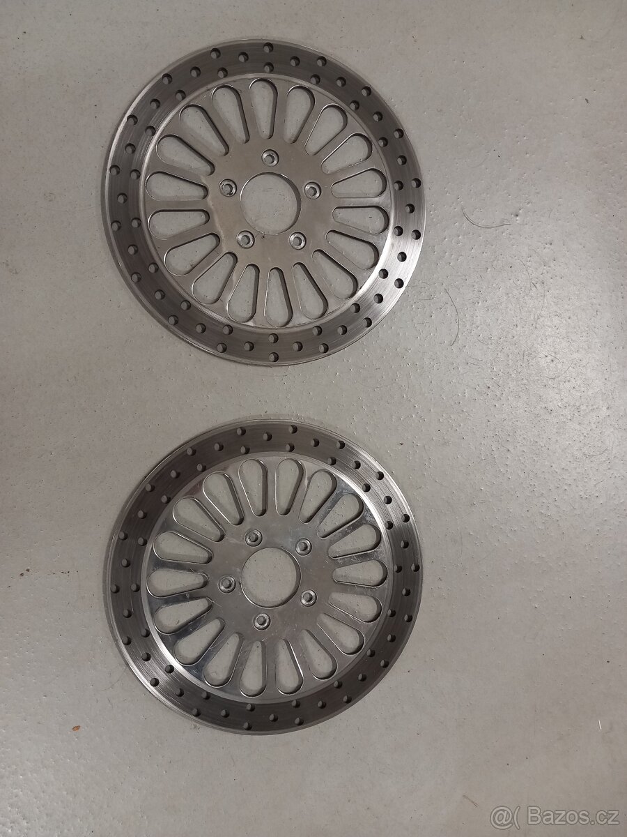 HARLEY DAVIDSON brzdové kotouče 2 ks,průměr 298mm,model ABS