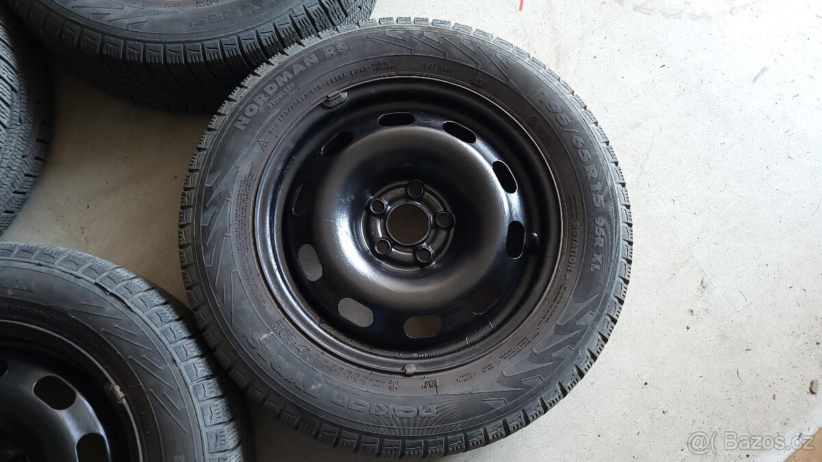 Zimní kola Nokian 15" 5x100 Octavia 1, Golf 4, Leon, A3