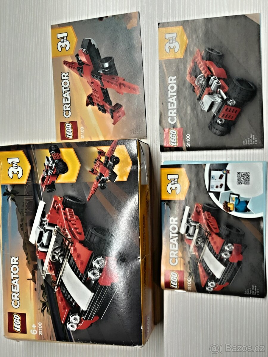 Prodám Lego Creator 3v1 31100 - auto, letadlo, formule