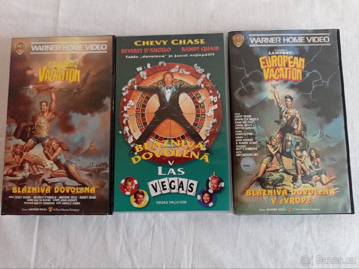VHS kazety.