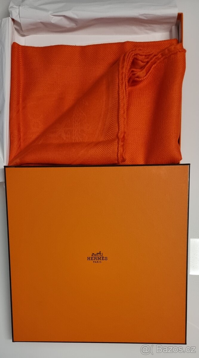 Štola Hermes New Libris Orange Vif