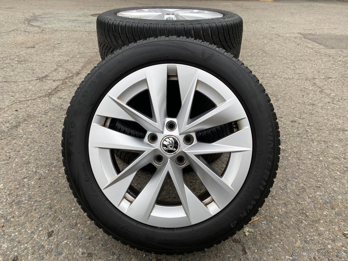 Originální alu kola Škoda Rotare 5x112 r17, pneu 205/55 r17