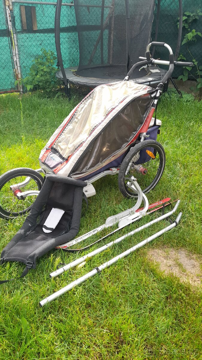 Sportovní kočár Charriot CX1, odpružený, na kola i skii s
