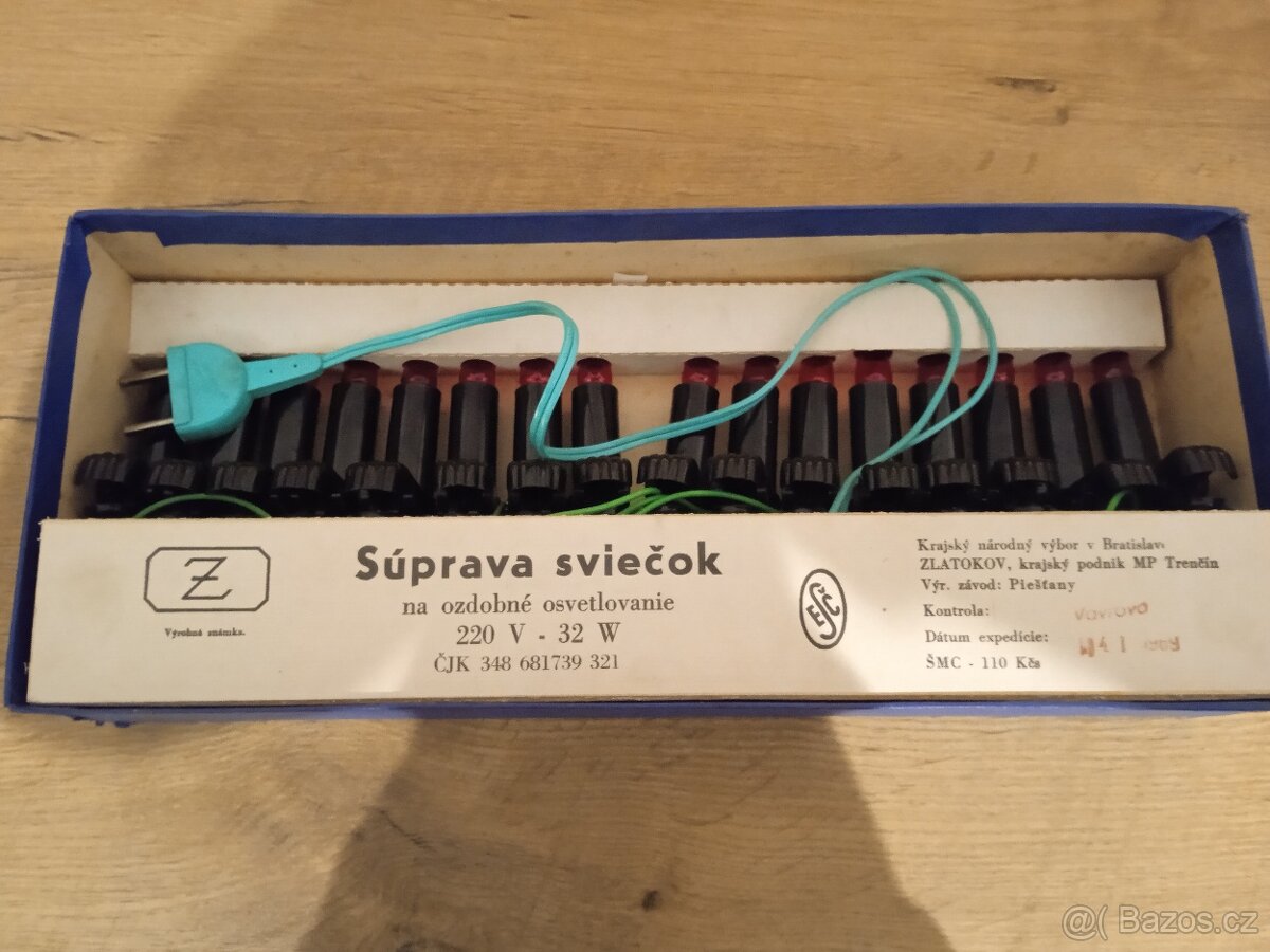 Retro Souprava Vánočního Osvětlení Zlatokov