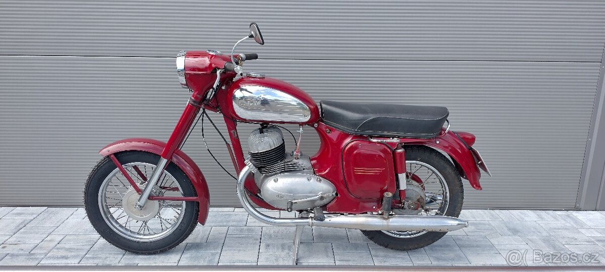Jawa 350 typ 360 Panenka v patině po go s TP