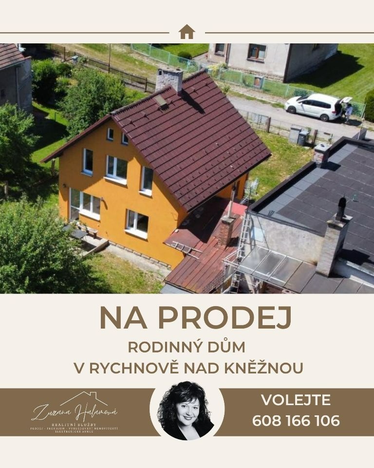 Rychnov nad Kněžnou RD s pozemek 733 m² Jiráskova ulice