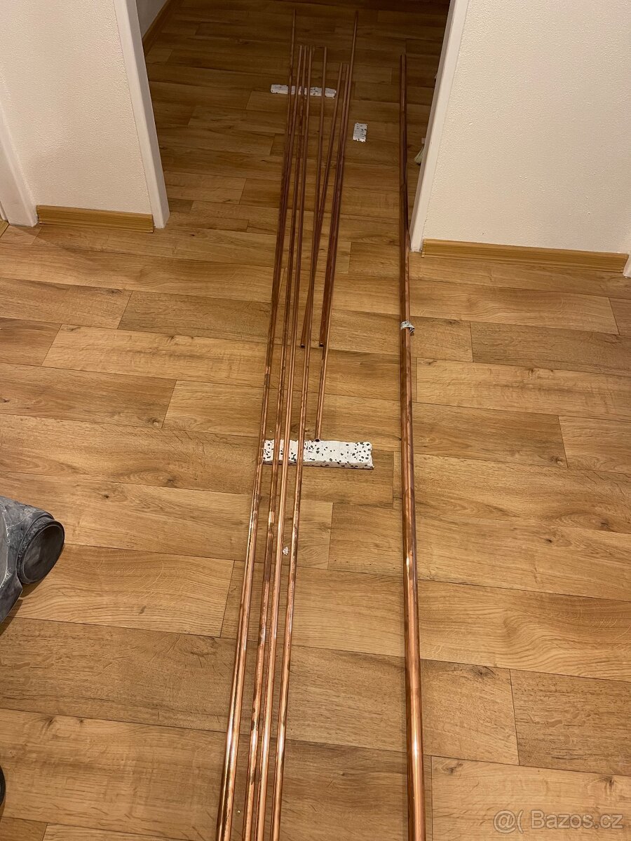 Měděné trubky k radiátoru 15 mm
