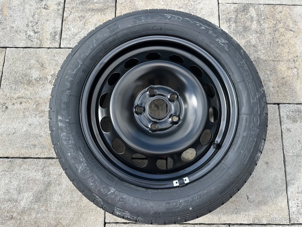 Plechový disk s pneu Dunlop 5x112 205/55/16 91V