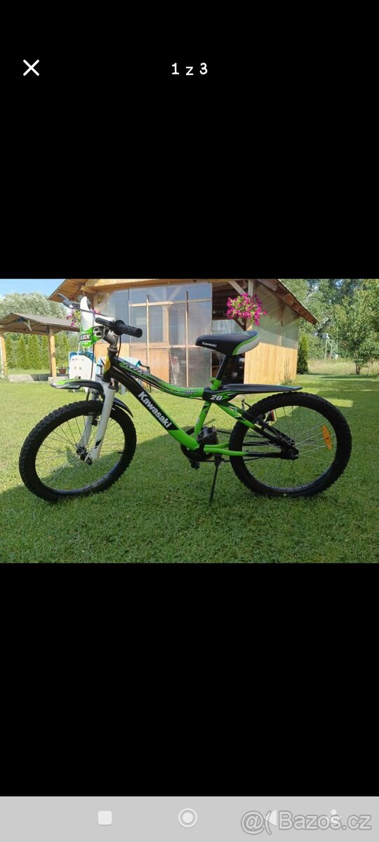 Dětské kolo Kawasaki Nijumo (nemá přehazovačku)