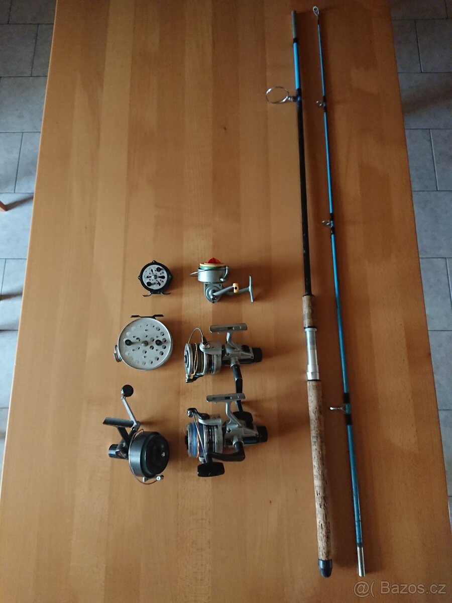 Prodám retro navijáky a prut Tokoz Lipno