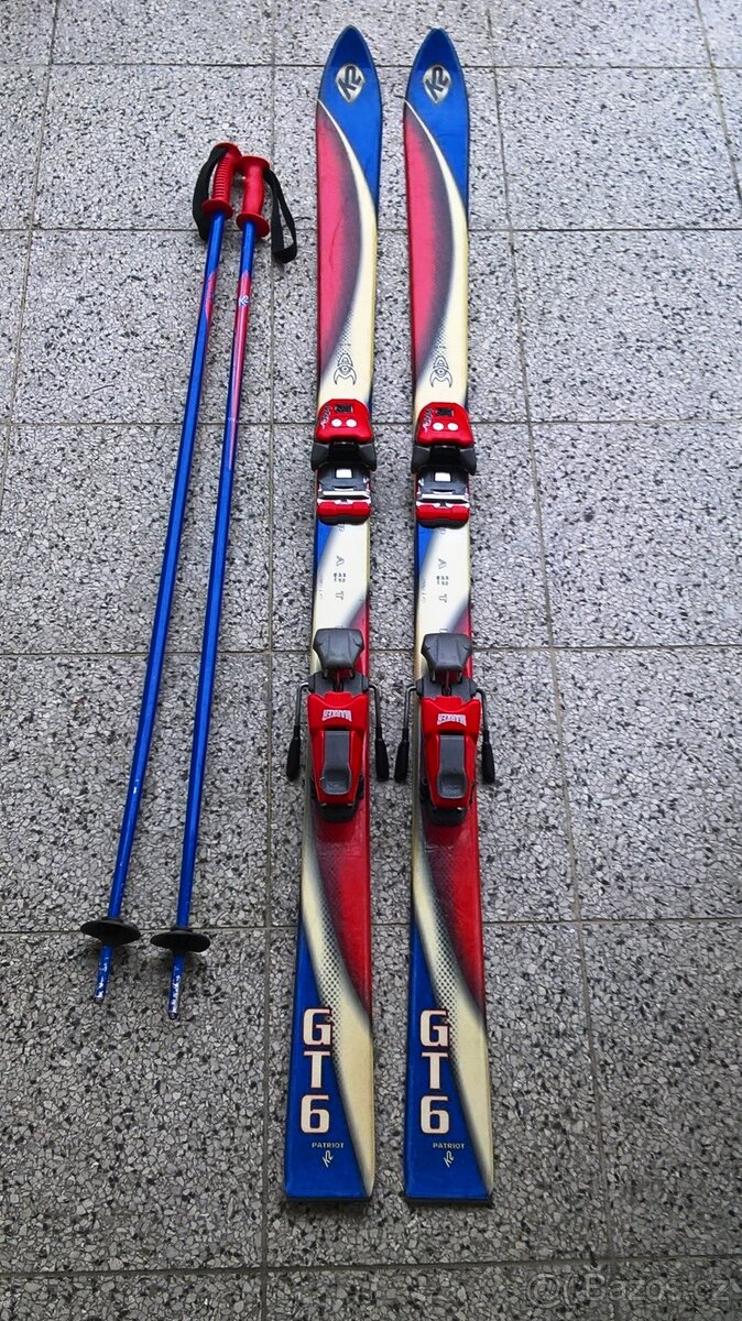 Dětské lyže K2 (set lyže + hůlky)