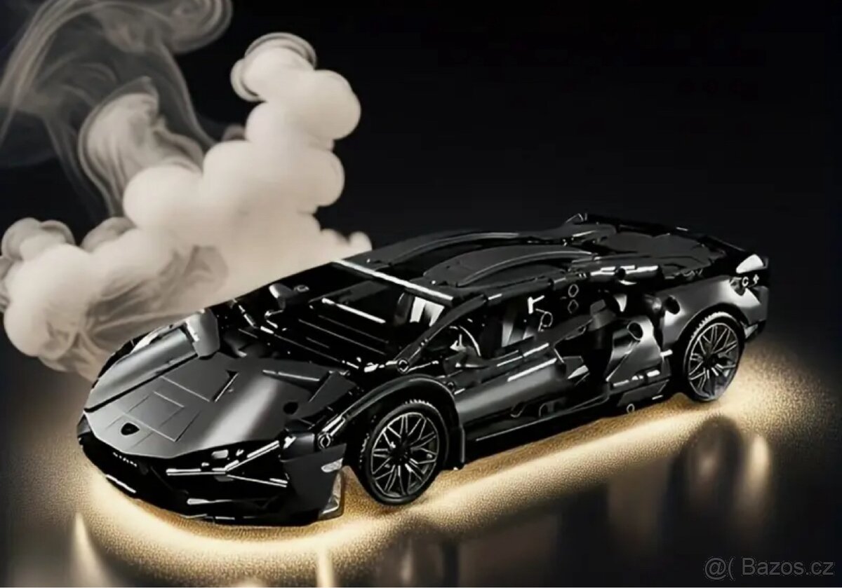 Černý Supercar – technická stavebnice