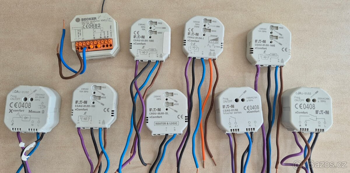 Aktory - rele. Ruzne typy pro chytry dum