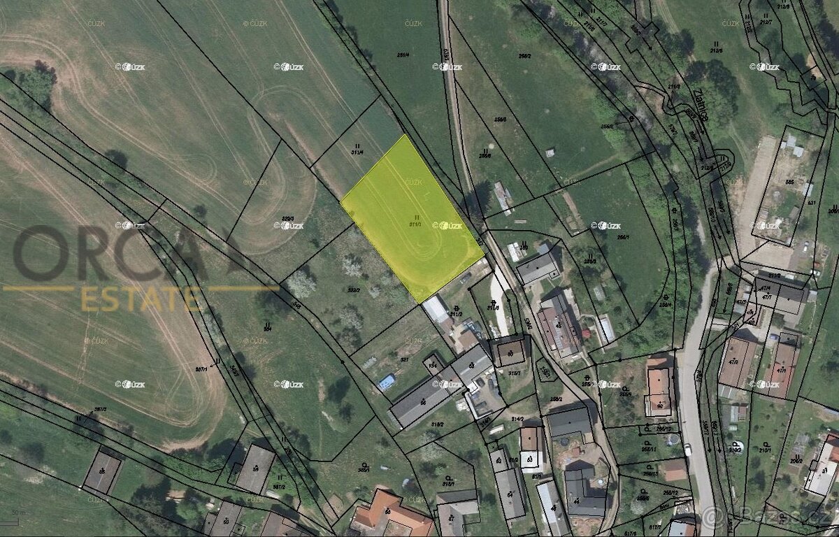 Spoluvlastnický podíl 676 m2 na pozemku v k. ú. Bělá u Pecky
