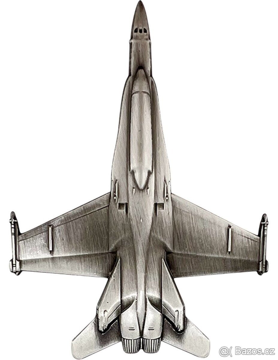 Stříbrná mince FIGHTER JET, 1 oz, 20 $, Libérie 2024