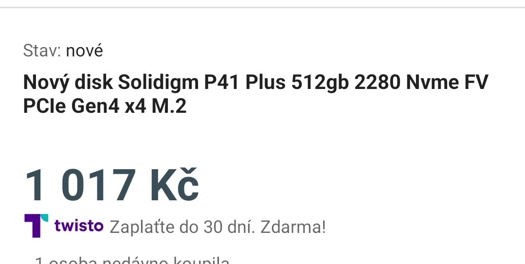 SSD M2 nvme gen 4 512gb