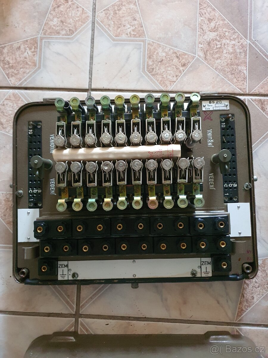 Bleskojistky polního telefonu ČSLA