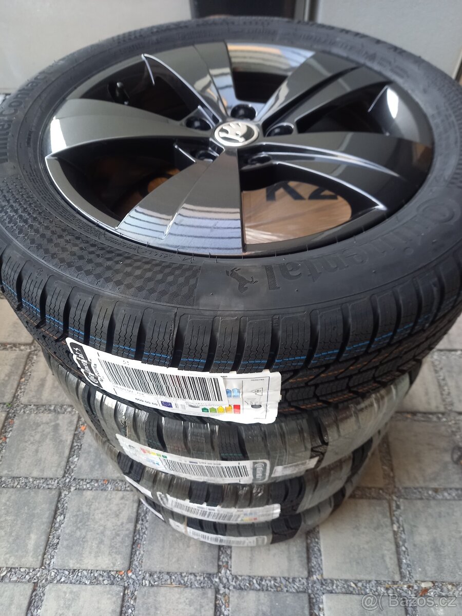 NOVÝ zimní Alu komplet Š.Superb III,VW Passat B8-215/55R17 C