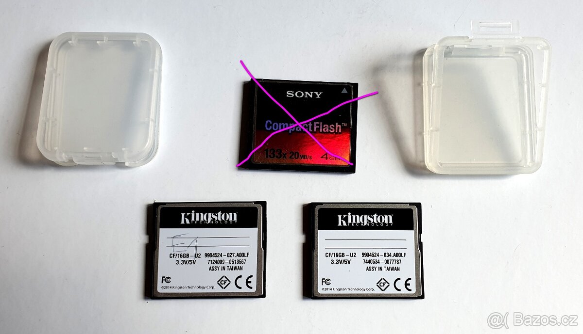 2x CF karta 16GB