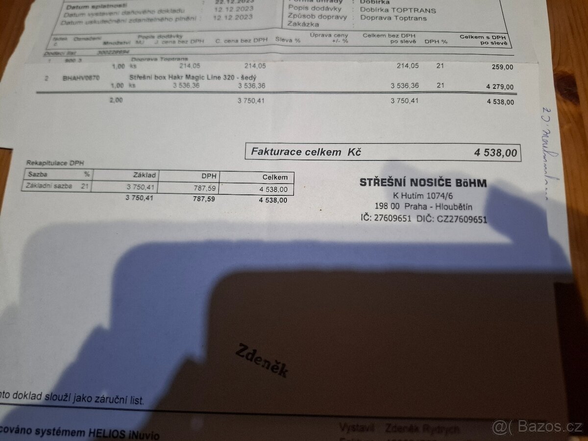 Střešní nosič Hakr magic 320