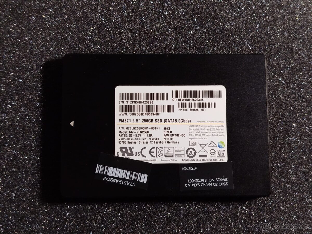 Samsung PM871 256GB SSD (MZ-7LN2560)