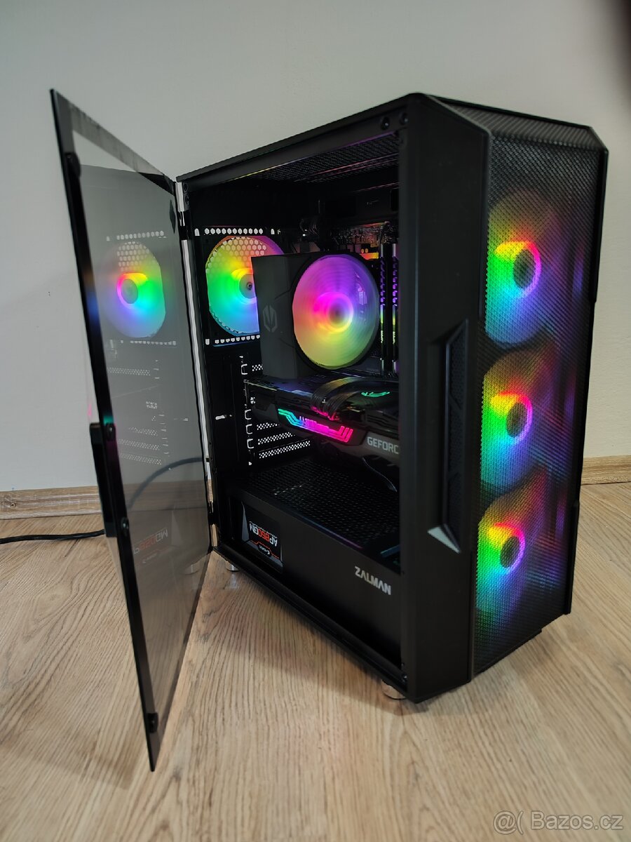 Herní PC: RTX 3080, Ryzen 7 5800x, 32Gb ram, ZÁRUKA