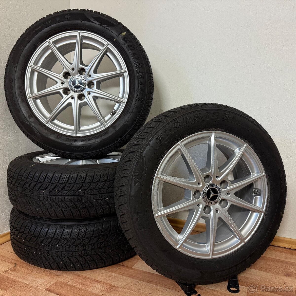 MERCEDES A W177 5x112 R16 ET44+ZIMNÍ 205/60R16 7mm