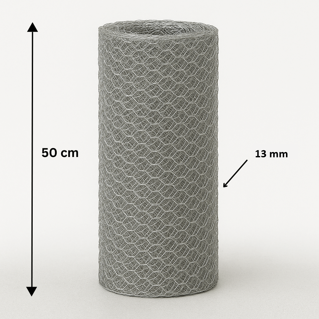 Králičí pletivo šestihranné, pozinkované, oko 13mm