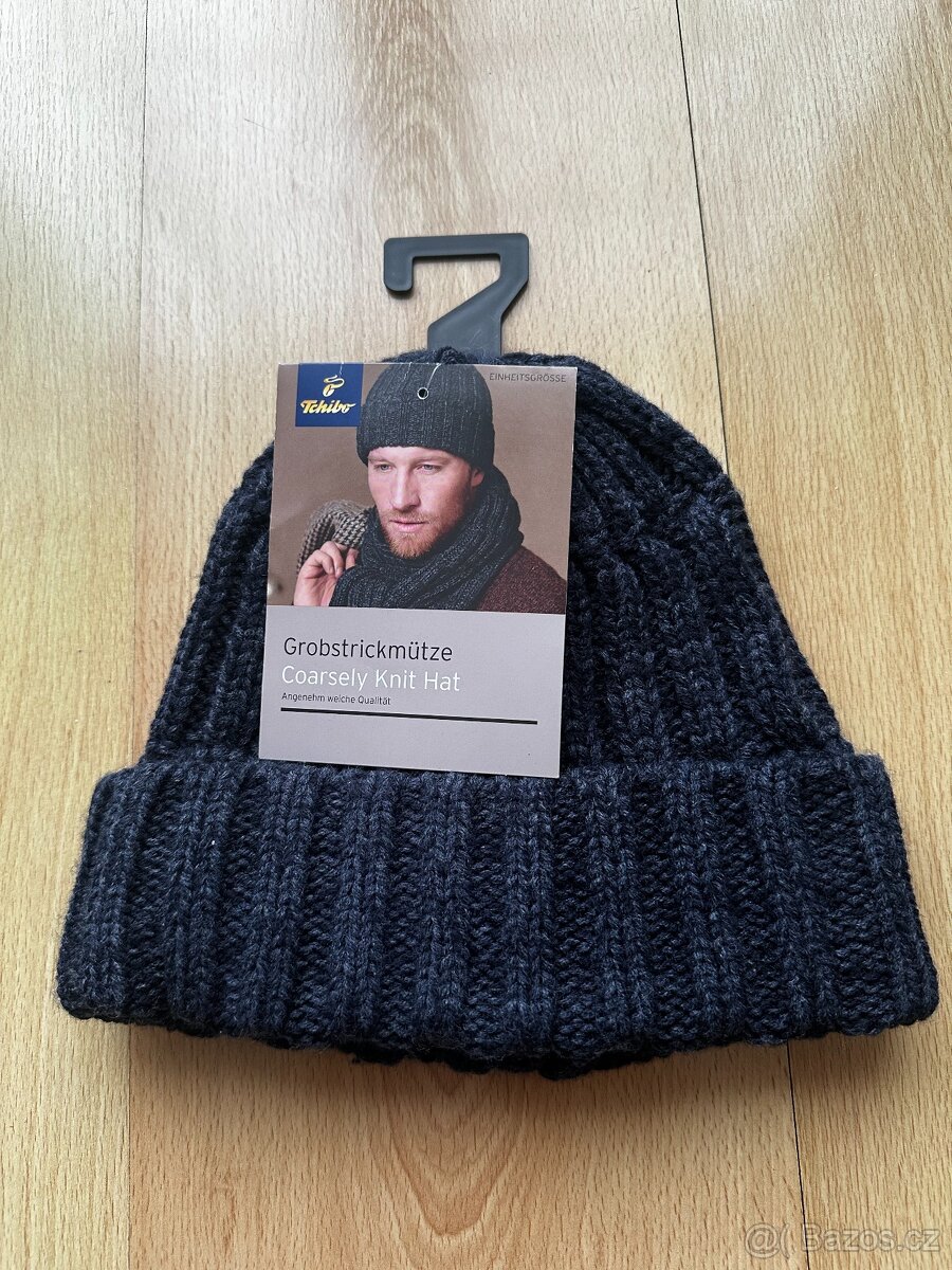 Pánská pletená zimní čepice Tchibo