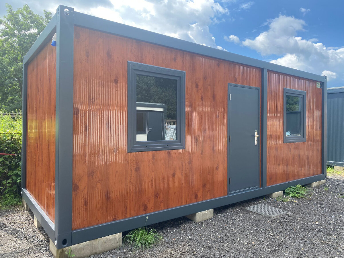 Kontejner PMP 3x7 s garážovými vraty