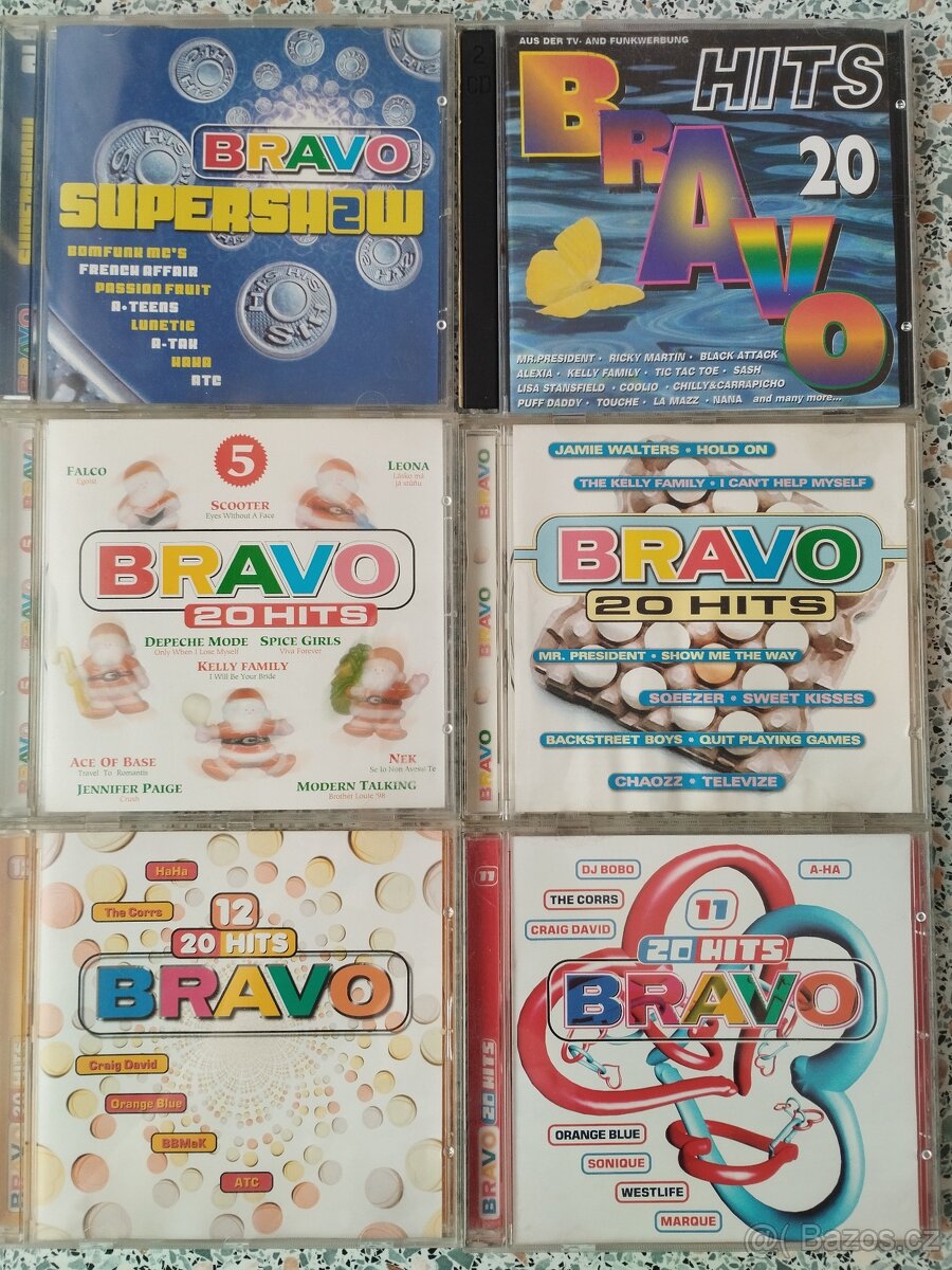 Prodám mix  cd bravo