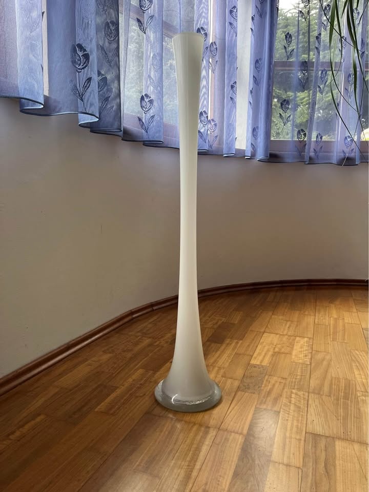 Váza stojací vysoká 96cm skleněná (jako nová)