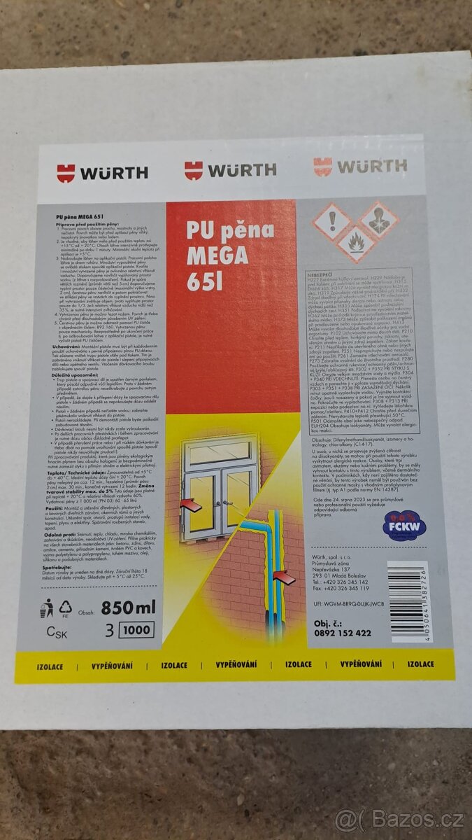 PU montážní pěna ,pistolová