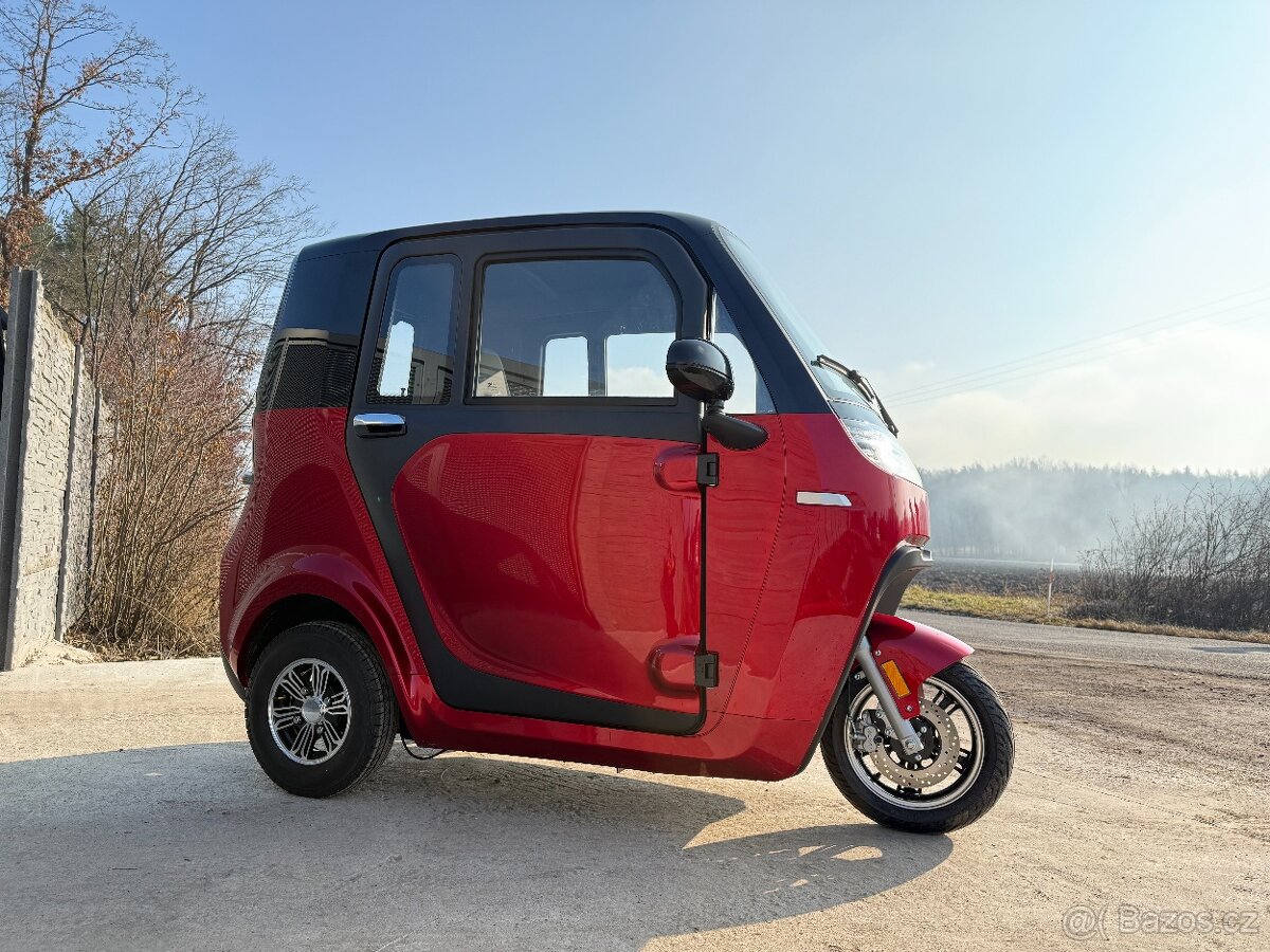 Elektromobil - Elektrická tříkolka Leramotors E1, červená