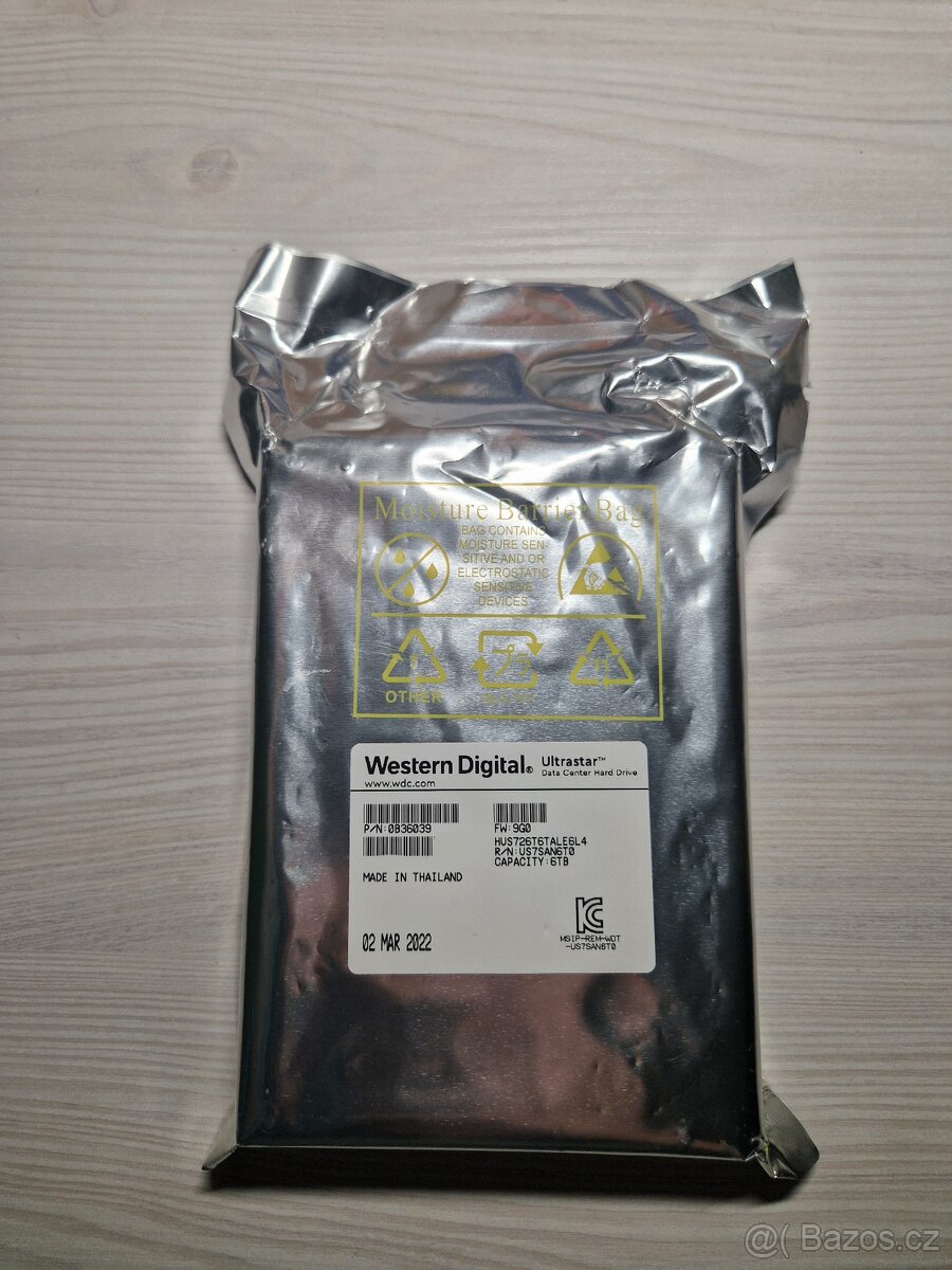 Nový HDD WD 6TB UltraStar doprava jen 19,-
