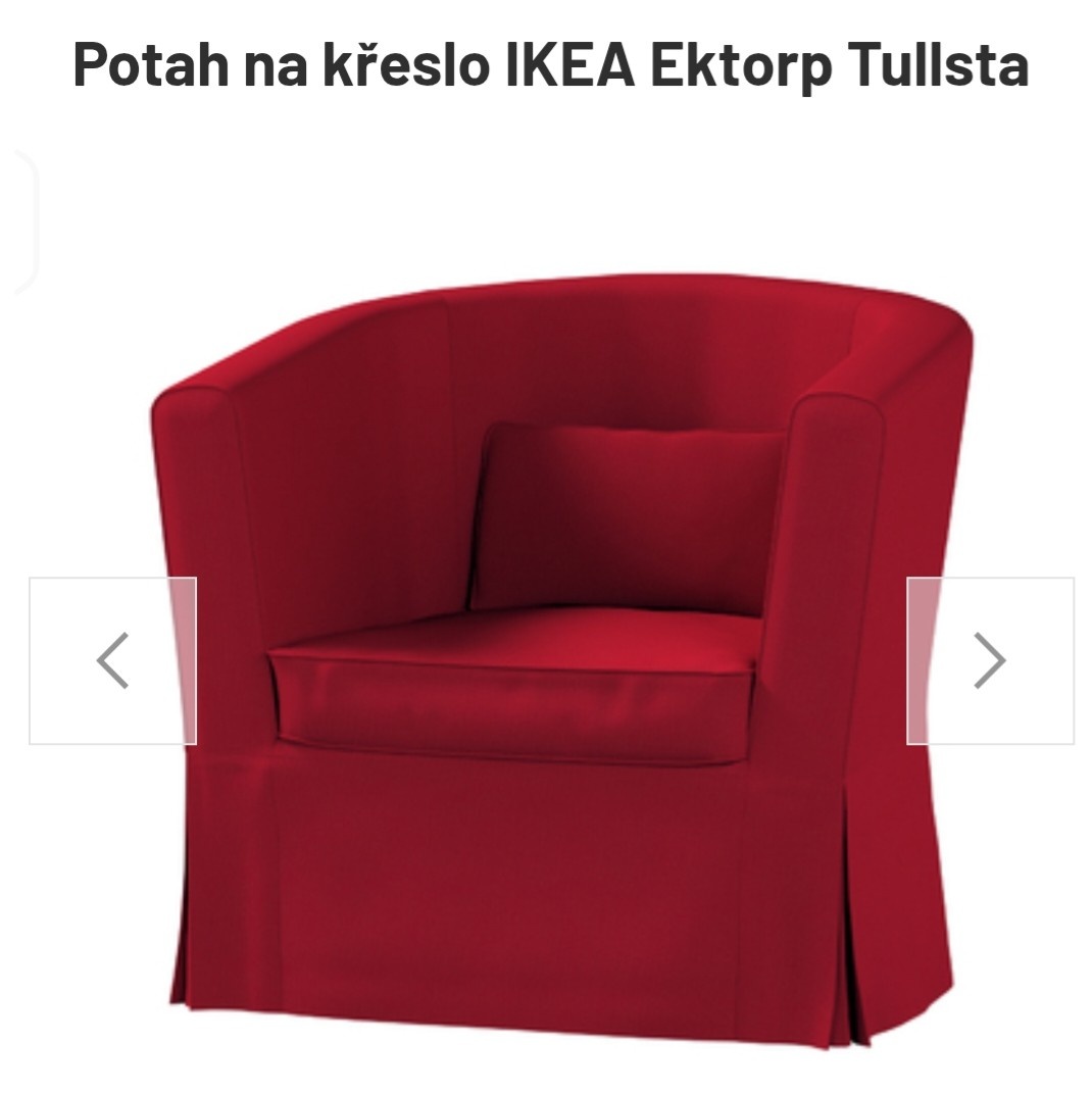 Potah na křeslo Tullsta červený