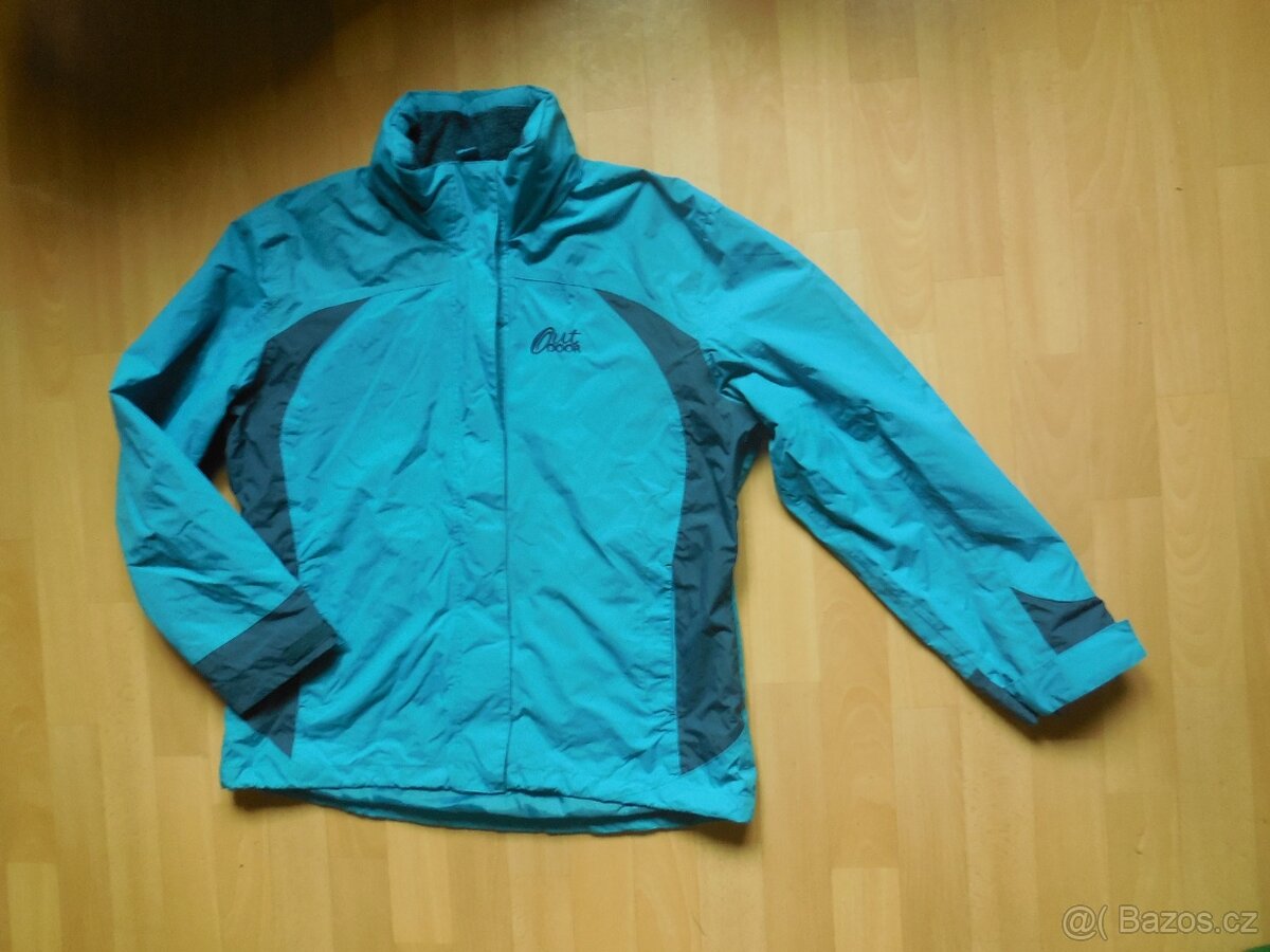 dámská Toptex sv.modrá bunda, šustka ,kapuce jaro 46/L-XL