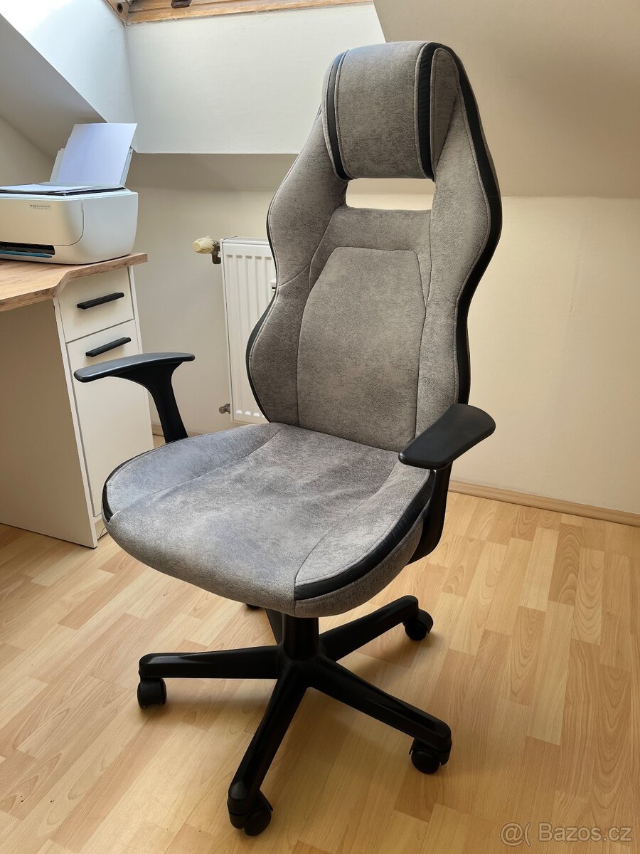 Kancelářská žídle, šedá, TOP STAV